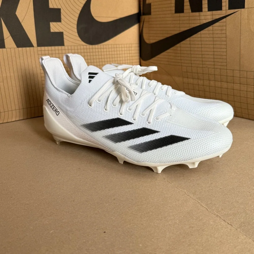 Adidas Adizero Electric +‎ Football Cleats White Black IH7451 Size 13